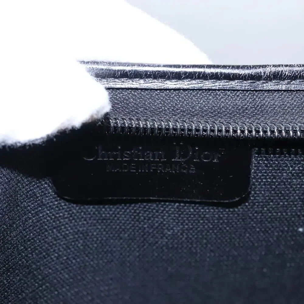 Dior Honeycomb Canvas Clutch Bag Black